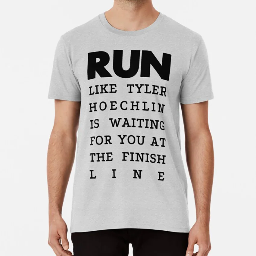 Футболка Run-Tyler Hoechlin Run Like Motivational Meme печатный постер текстовый графический дизайн