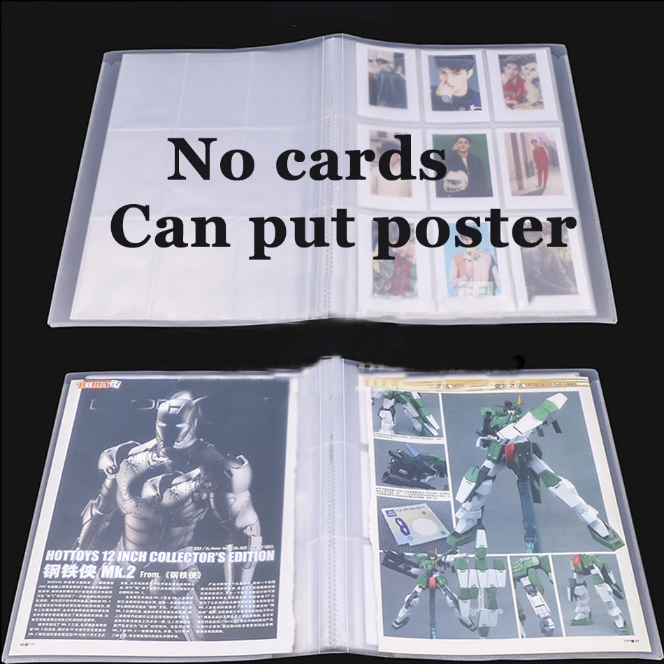 

216 pockets 432 Cards Capacity Cards Holder Albums For Pokemon CCG MTG Magic Yugioh Board Game Cards book Sleeve Holder