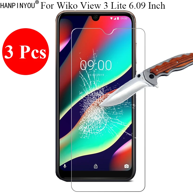 3 шт./лот новинка 9H 2.5D закаленное стекло защита для экрана Wiko View3 View Lite 6 09 &quot