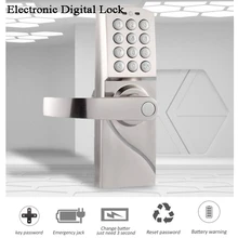 Home Electronic Digital door Lock Gate opener Code/Password/Key Battery Handle Office/Garden/House/loft Iron Wooden door Lock