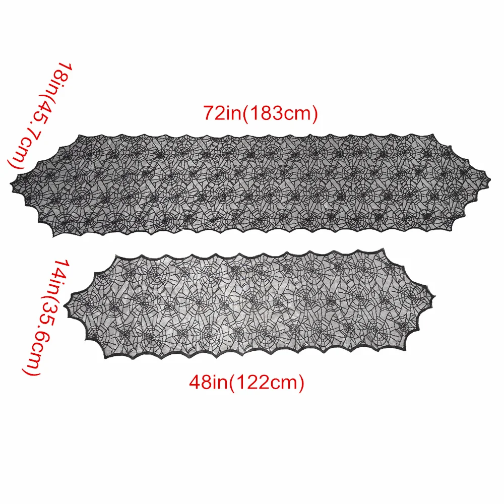 Мода 0 плата Черное кружево Паутина Хэллоуин фестиваль Кружева вечерние скатерть украшение стола