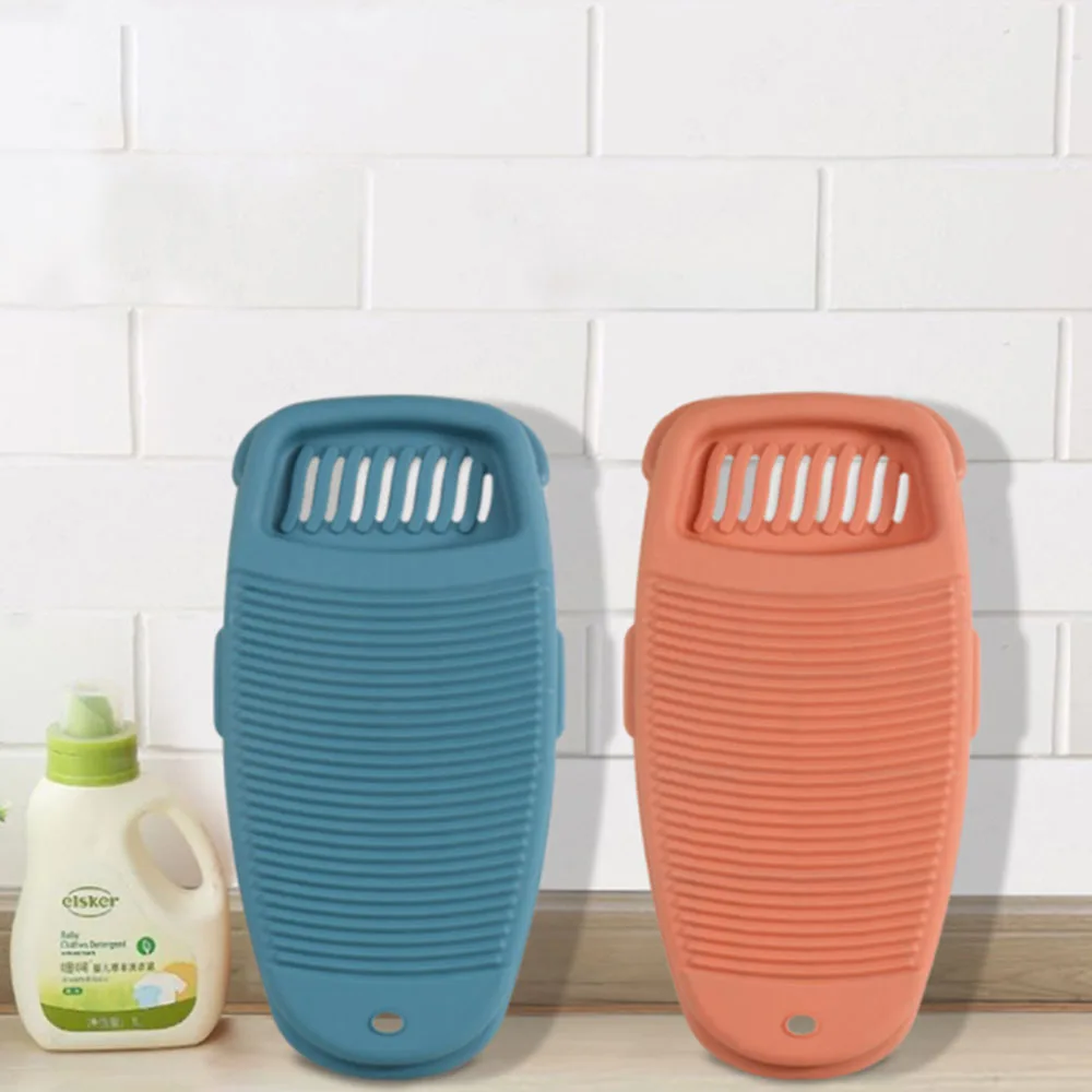 Plastic Thicken Washboard with Soap Holder Box Portable Clothes Washing Board Bathroom Antislip Laundry Accessories Tools