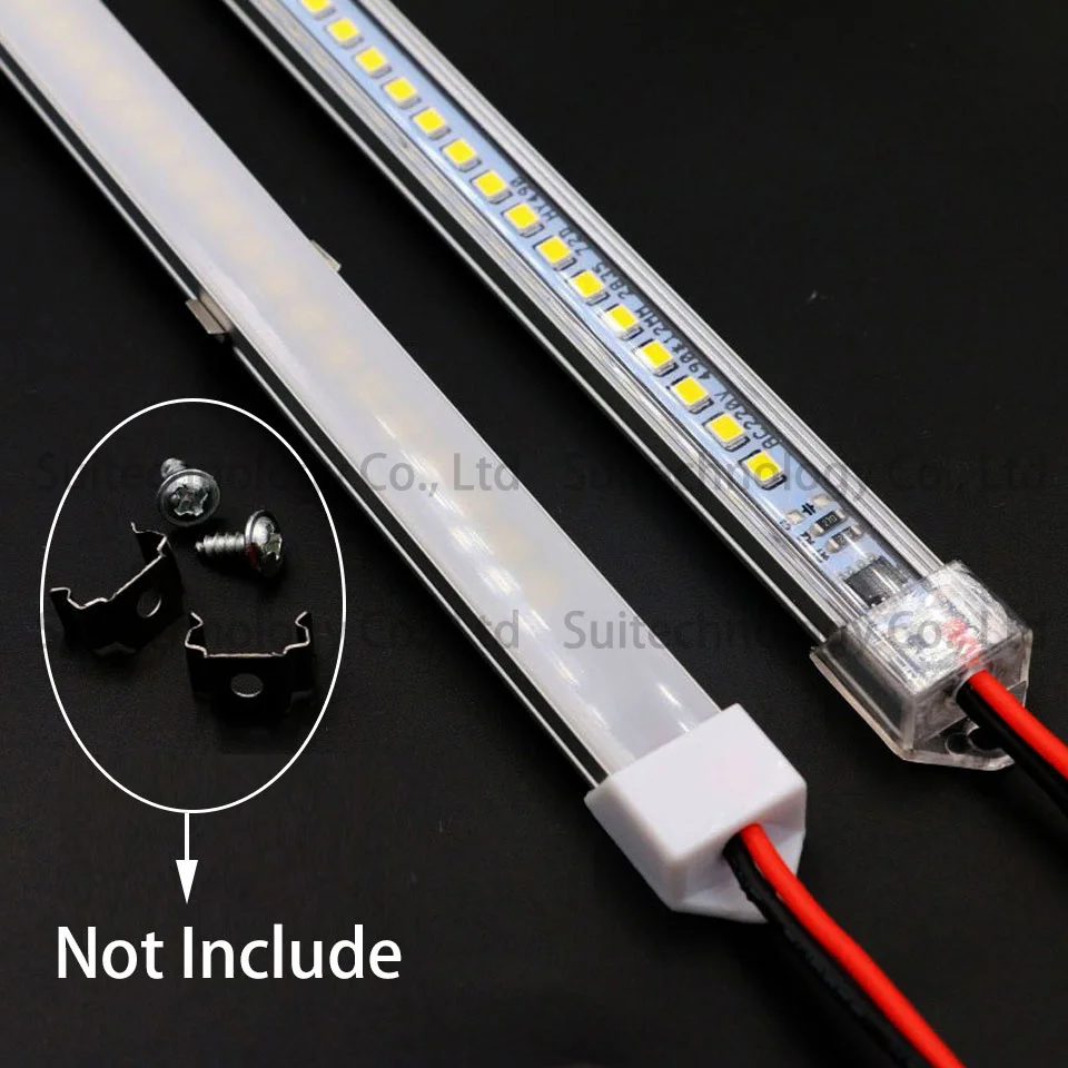 5 шт. светодиодный светильник для бара AC220V светодиодный Жесткий полосы 20 см 40 см 50 см 60 см светодиодный светильник с U алюминиевой оболочкой+ крышка для ПК для кухонного шкафа