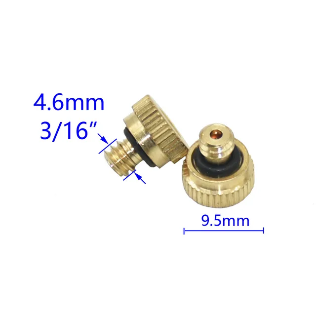 0,2/0,3/0,4/0,5/0,6 Alacsony Nyomású Fúvóka Permetező Injektor Porlasztási Fej Köd Rendszer 3/16 Szálakkal 10 db - Image 3