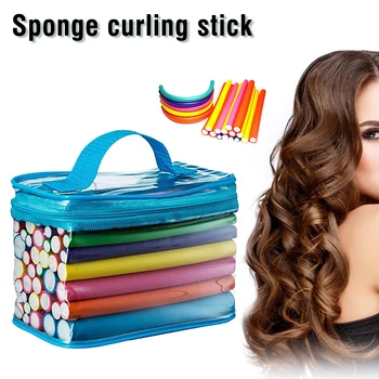 

42 Pcs Flexible Sponge Twist Hair Curling Rods Rollers Curler DIY Styling Tools LDO99