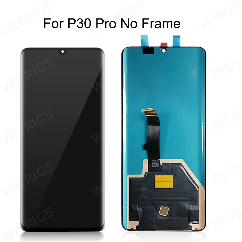 Witrigs для huawei P30 Pro ЖК-дисплей кодирующий преобразователь сенсорного экрана в сборе с рамкой Замена для P30 P30Pro ЖК-дисплей