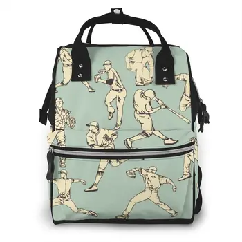 

Mummy Maternity Nappy Bag Baseball Sport Action Large Capacity Nappy Bag Travel Backpack Nursing Bag for Baby Care