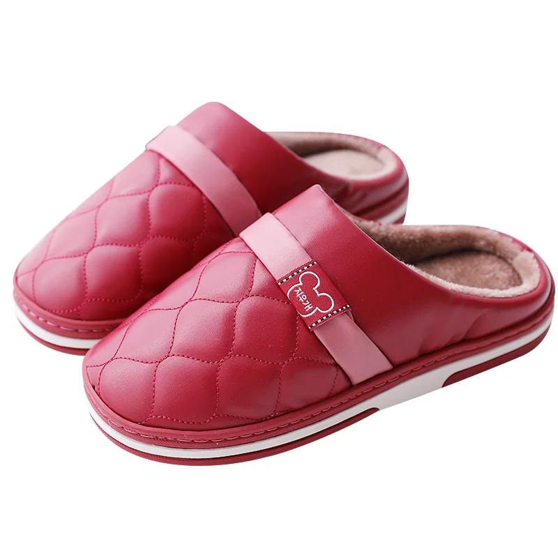 

Winter Slippers Girls Indoor Warm Short Plush Slippers Casual Walking Shoes Pink Purple Home Slippers for Women House Slipper