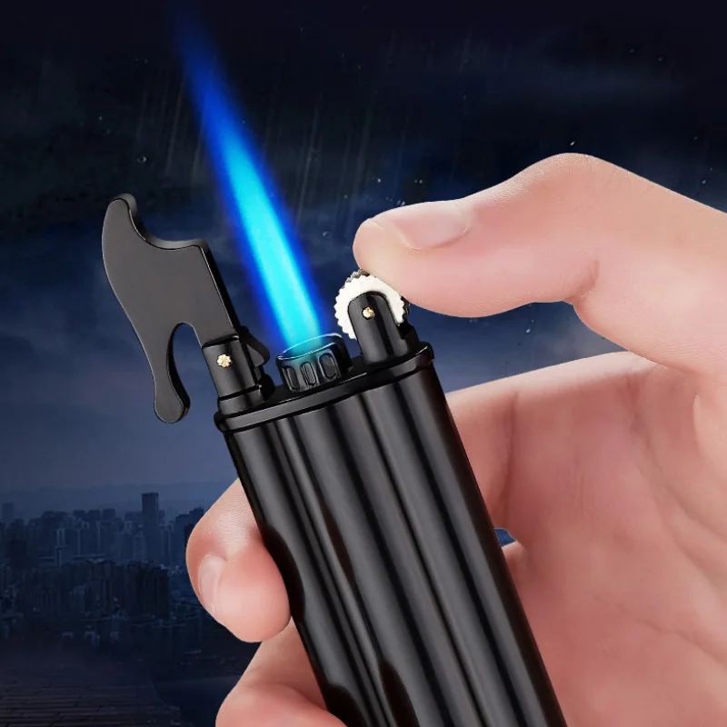 Refillable Butane Gas Jet Flame Lighter Smoking Accessories Cigarette Shaped Windproof Support Gadget For Man Gift