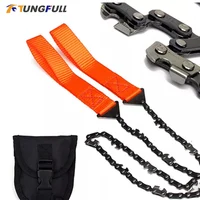 Camping Tools Garden Tools Survival Hand Zipper Saw Handsaw Wood Cutting Tool Handheld Chains Saw Wire Saw Emergency Saw 1