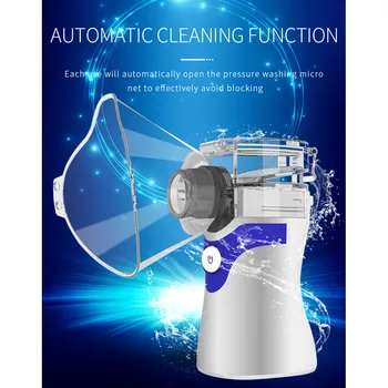 

Mini Handheld nebulizer portable autoclean Inhale Nebulizer Mesh atomizer silent inhaler nebuliser inhalator for kid nebulizador