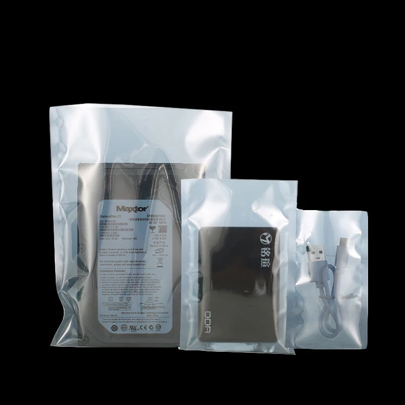 

Anti-static Shield Radiation Protection Heat Seal Open Pocket Flat Packing Store Bag Plastic Hard Disk Optical Drive Electronic