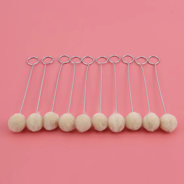 100Pcs Leather Dye Wool Daubers Ball Brush for DIY Crafts Dauber Dyeing  Applicator with Metal Handle for DIY Crafts Projects - AliExpress
