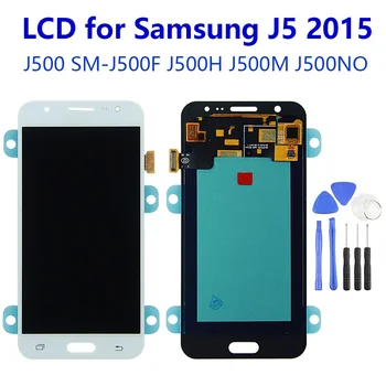 

5" AMOLED For SAMSUNG Galaxy J5 2015 J500 SM-J500F J500H J500M J500NO LCD Display Touch Screen Digitizer Assembly Replacement