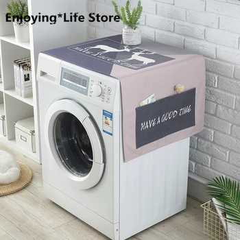

Household Washing Machine Covers Waterproof Refrigerator Dust Washer Case Tumble Dryer Laundry Gadgets Pocket Organizer Product