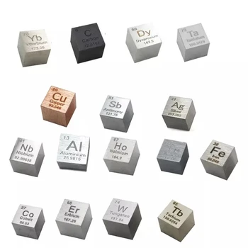 

Element Cube 10mm Pure Density 99.95% Metal Collections C Al Ti Fe Mg Cr Te Hf V Ta Si Ge Hand Made DIY Hobbies Crafts Display