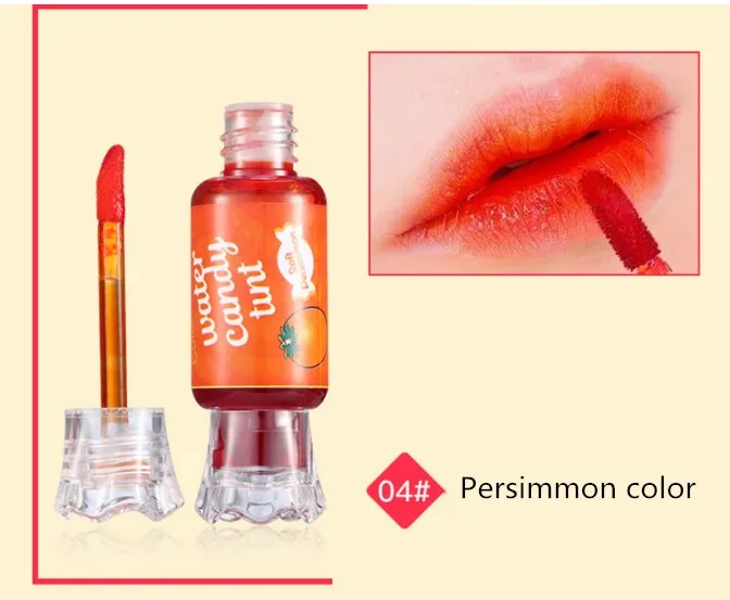 4 persimmon color Модные 5 цветов, женские туфли на высоком каблуке с вкус, блеск для губ, матовый стойкий водостойкие помады оттенок увлажняющая жидкая губная помада макияж блеск для губ - Цвет: 4 persimmon color