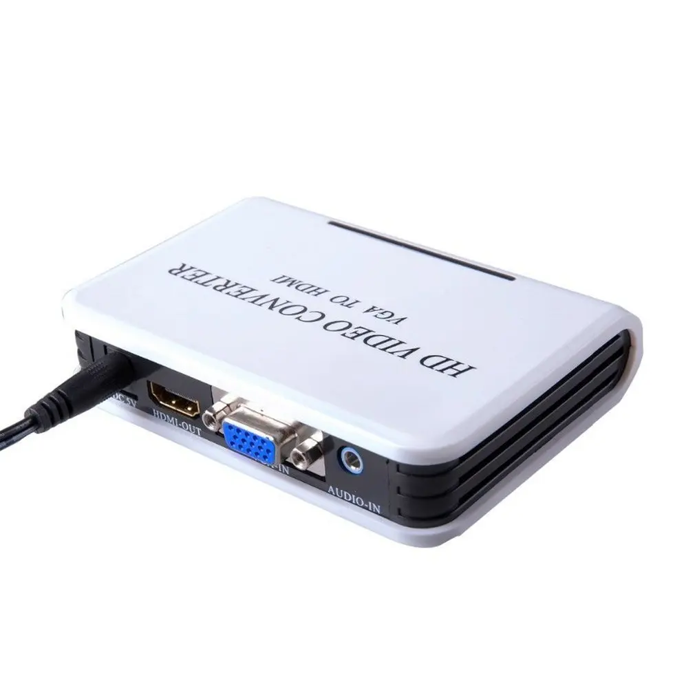  Mini 1080P VGA a HDMI 1080P Full HD HDTV Video Converter Box Adattatore per il Computer Portatile D