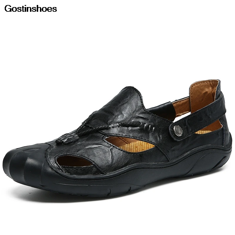 Chalas Hombre Zapatos мягкая Летняя обувь на толстой подошве кожаные повседневные
