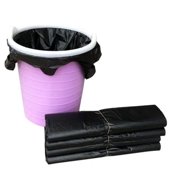 

Vest Type Thick Garbage Bags Disposable Kitchen Waste Bag Black Rubbish Food Residue Cleaning Household Cleaning Appliances