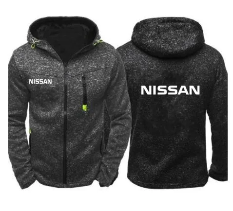 Толстовки с капюшоном и Для мужчин Nissan автомобильные брелки с логотипом печати Повседневное в стиле «хип-хоп» Толстовка Harajuku толстовки с капюшоном мужская молния куртка мужская одежда с капюшоном