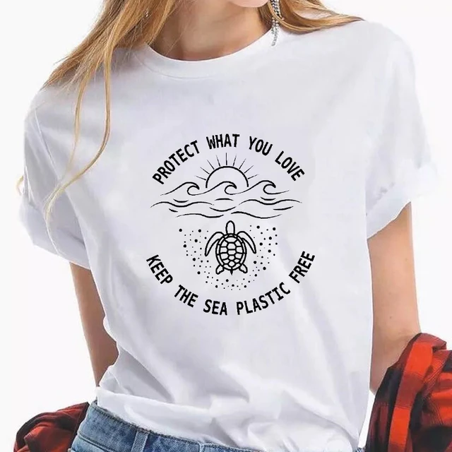 Keep The Sea Plastic Free T-shirt Green Earth Clothing » Eco Trading Marketplace 5
