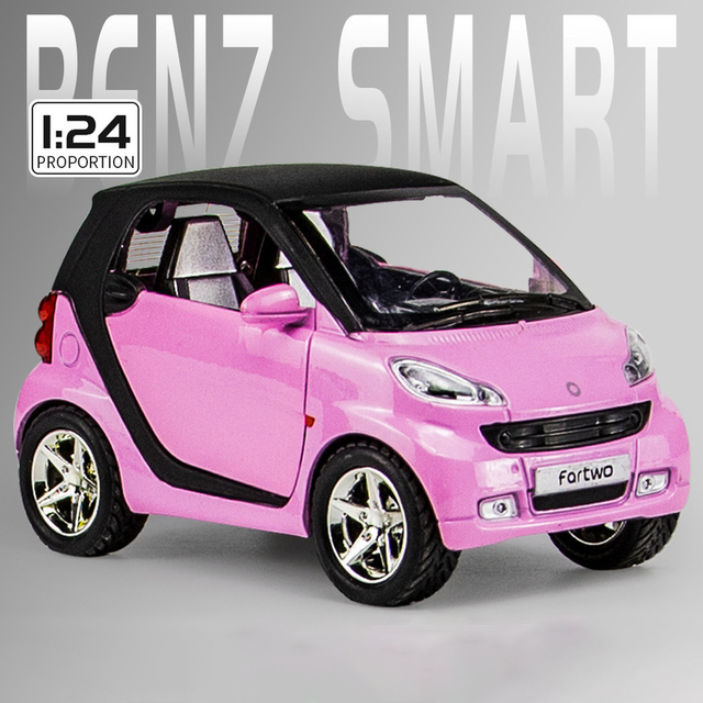 Simulation Car Smart Fortwo Alloy Metal Diecast Vehicle Toy Car Model Metal Kids Gift Car Toys For Children