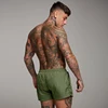 Pantalones cortos de playa para hombre, Bóxer sólido corto, color verde militar, de verano, 2022 ► Foto 3/6