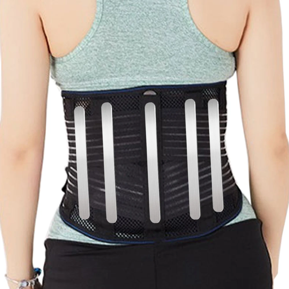 

Self-heating Tourmaline Magnetic Steel Bone Back Support Lower Back Brace Waist Lumbar Support Belt Posture Corrector 3pcs Pad