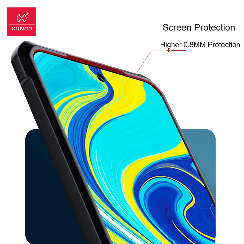 Чехол для Redmi Note 9 чехол Xundd Противоударная подушка безопасности бампер с кольцом