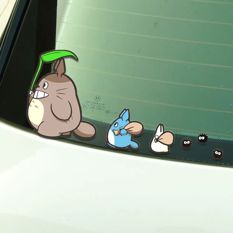 For Tonari No Totoro Car Stickers Styling Anime Comics Hellaflush Auto Window Decals Vinyl Windshield Accessories 18cm*9cm | Автомобили и