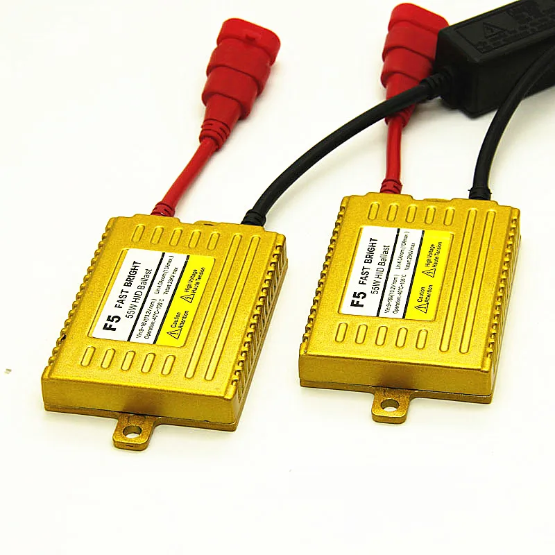 

2pcs 55w golden hid ballast for xenon hid H7 H11 9005 9006 H4 headlight conversion kit USE
