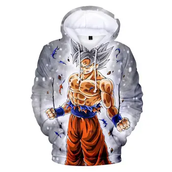 

Anime Dragon Ball Unisex Cosplay Costume Casual Novelty Women Men Hooded Sweatshirt Tops 3D Printed Oversized Pullovers Outwear