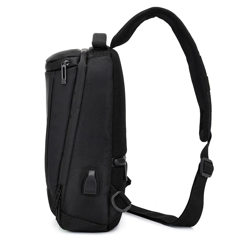 

2019 Autumn New Style Multi-functional Shoulder Bag Men's Casual Lightweight Oxford Cloth Chest Pack Business USB Charging Backp