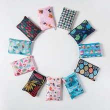 ETya Новая женская складная сумка для покупок в горошек с цветочным принтом эко многоразовая сумка для покупок с короткими ручками Сумка для овощей