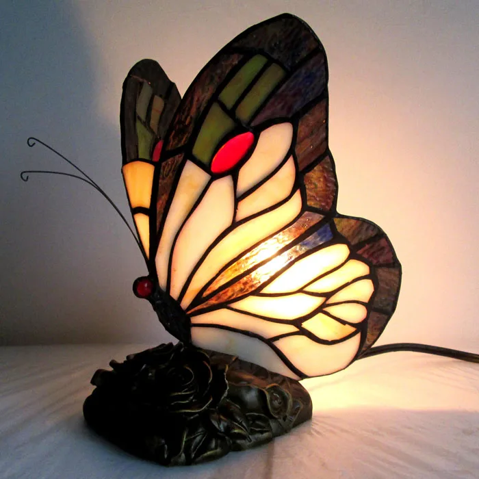 Цветное Стекло Цвет маленькое платье с цветочным узором Tiffanylamp милые Тиффани