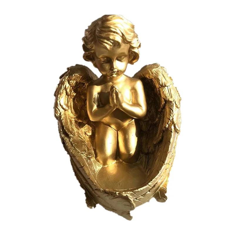 

natural lime carved angel wings crystal sphere base bracket spiritual for home decoration