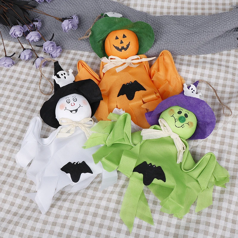 Hot 1Pc Horror Ghost Witches Pendant Halloween Party Decoration Kids Trick Hanging Garland Props Hanging Ghost Party Decoration