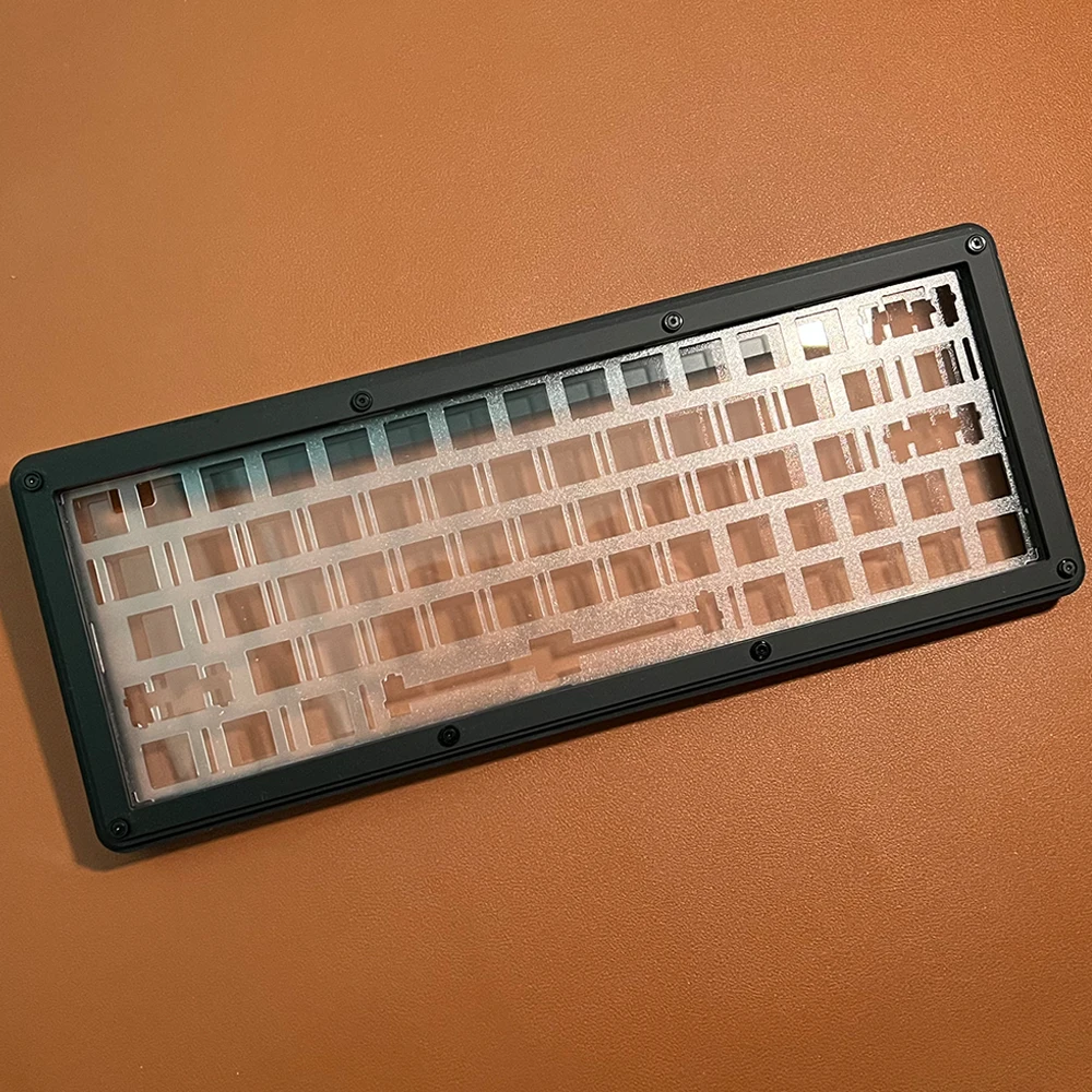 Rebel60 64 Layout Mechanical Keyboard Diy Kit Black Acrylic Stacked