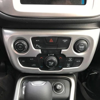 

Matte/ Carbon Fibre Trim Shell Car Interior Accessories for Jeep Compass 2017 2018 Car Air Conditioner Switch Panel Frame Cover