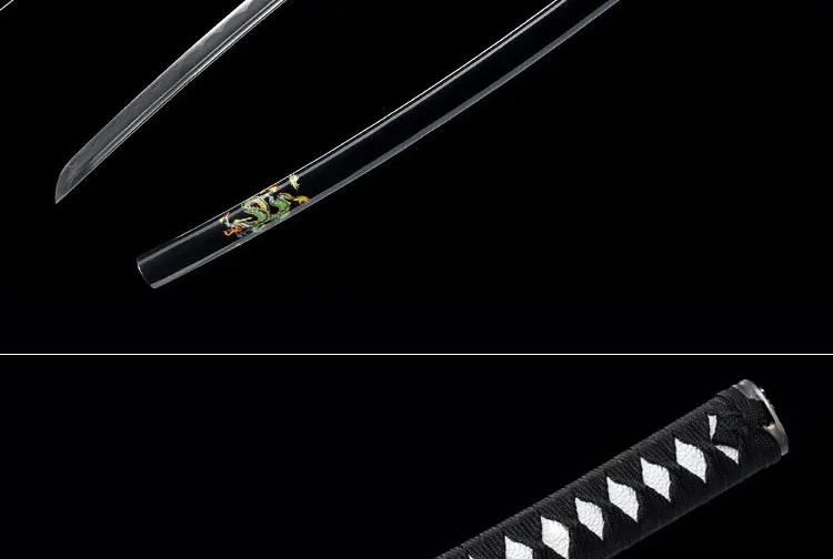 Japanese Swords Real Katana Sword 1060 Carbon Steel Skull knife Tan Blade Wave Hamon Samurai Katana Battle Ready Japanese Swo