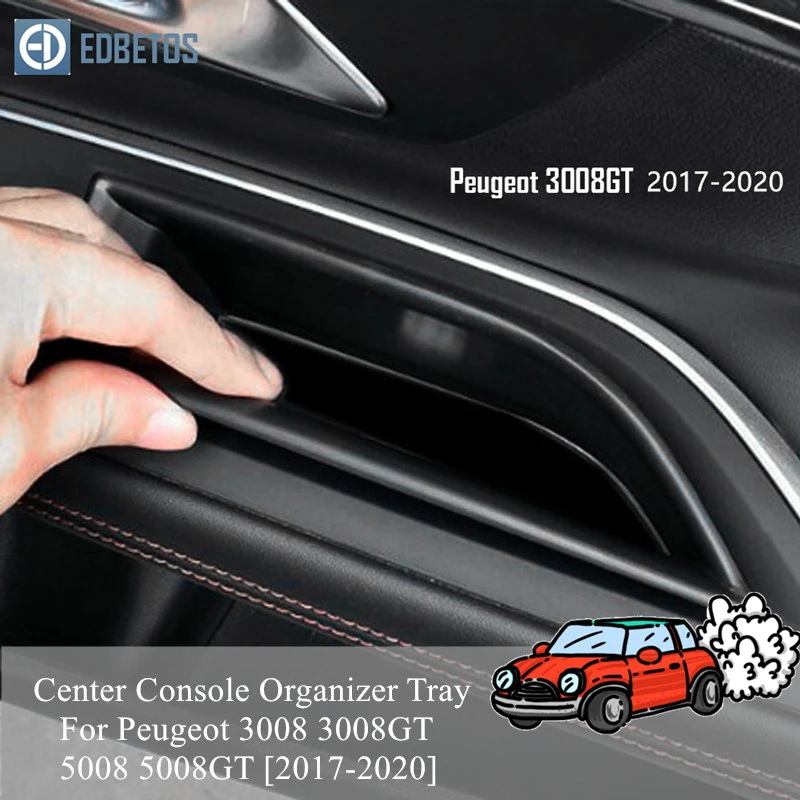 Для Peugeot 3008 3008GT 5008 аксессуары для автомобиля коробка хранения передней двери