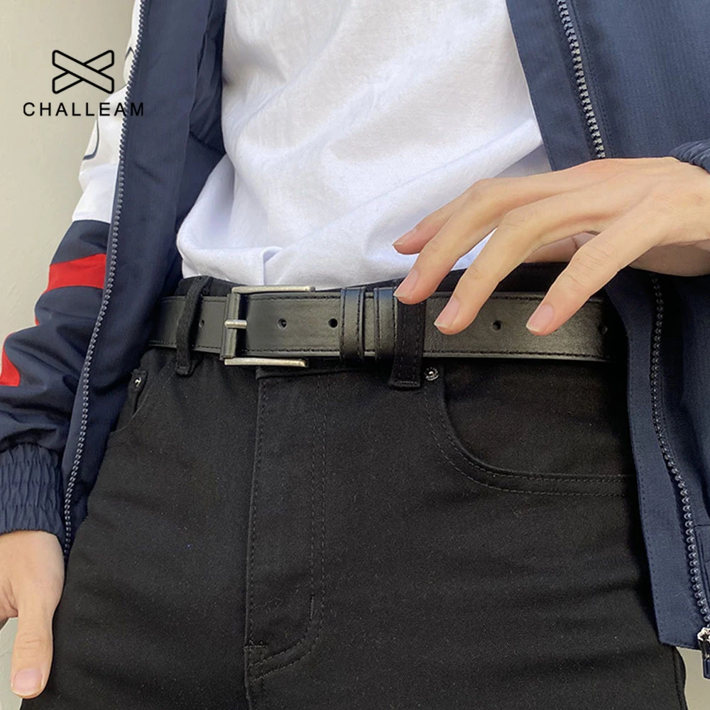 Cinturón de piel sintética hombre, negros de Hebilla de Metal a la cinturones de cintura para vaqueros de diseño masculino, elegante de alta calidad 246|Cinturones de hombre| -