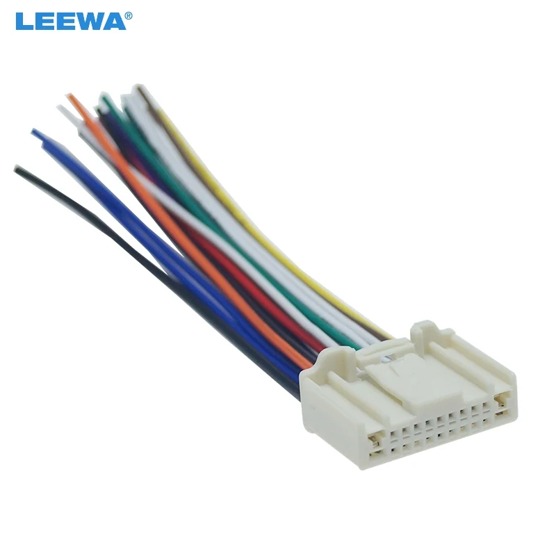 Leewa 10pcs Car Stereo Cd Player Wiring Harness Adapter Plug For Nissan Subaru Infiniti Oem