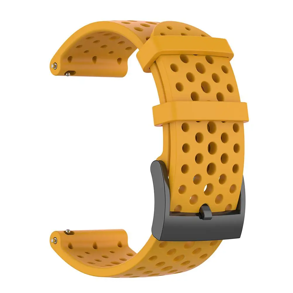 Silicone Replacement Strap For Suunto 9 Soft Watch Band Accessories For Suunto Baro Smart Watch 22MM Band - Цвет ремешка: Orange