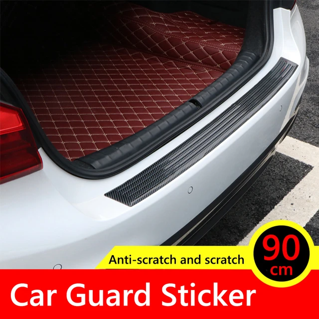 90cm/104cm Car Trunk Protection Strip Rear Bumper Anti-Collision Guard  Anti-Scratch Tailgate Trim Door Guard Strips Sill Plate - AliExpress