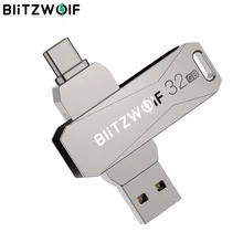 BlitzWolf BW-UPC2 2 en 1 type-c USB3.0 Transmission Ultra-rapide Rotation 360 ° alliage de Zinc 32GB 64GB prise en charge de la clé USB OTG