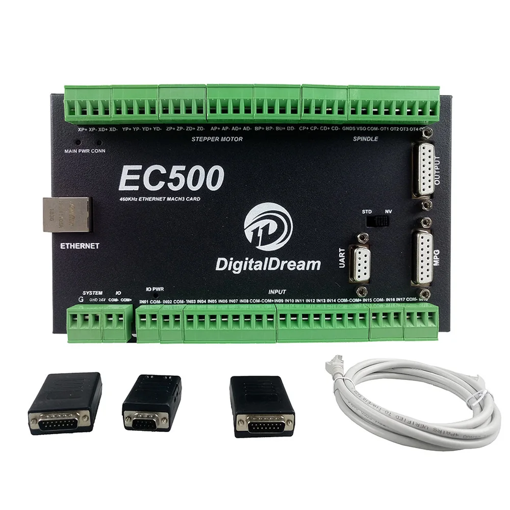 Контроллер движения EC500 с ЧПУ для фрезерного станка 460 кГц 3/4/5/6 осей | Инструменты