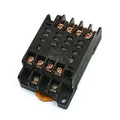 

PTF14A 14 Terminals 35mm DIN Rail Power Relay Socket Base for LY4NJ