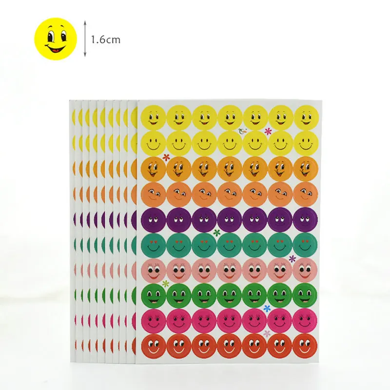 Cartoon Reward Sticker Kindergarten Primary Class Reward School Homework Sticker Student Sticker Teacher Reward - Цвет: Smiley face